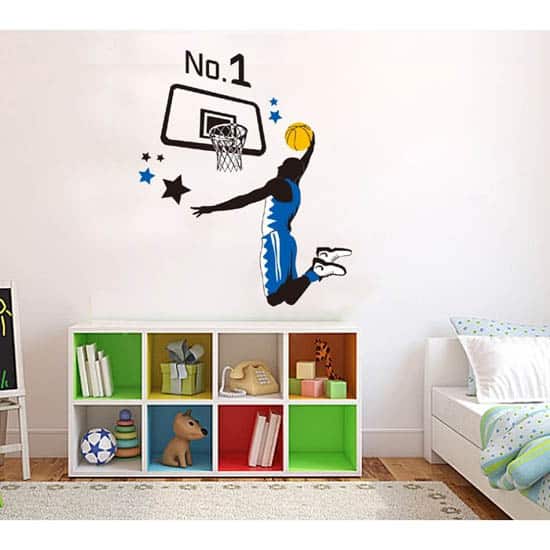 Basketbalista - samolepka na stenu