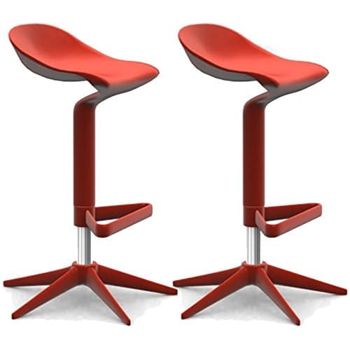 Červené barové stoličky