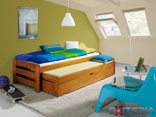 Detská posteľ s prístelkou