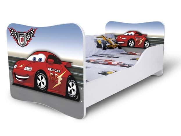 Detská posteľ so vzorom - auto