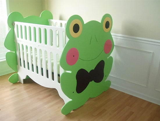 Detska postielka - zaba