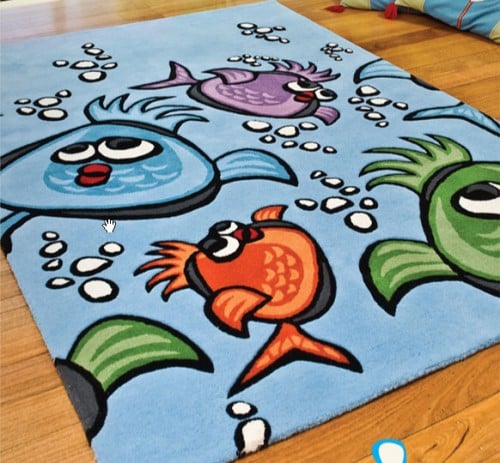 Detsky koberec - ryby