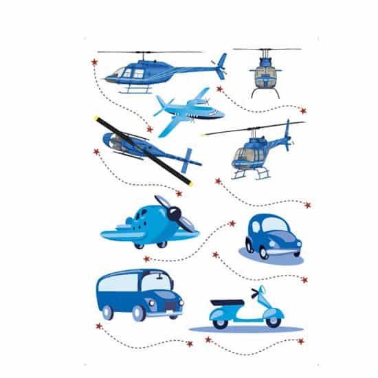 ASamolepky na stenu - dopravné prostriedky