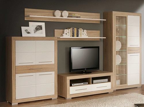 Elegantná obývacia stena