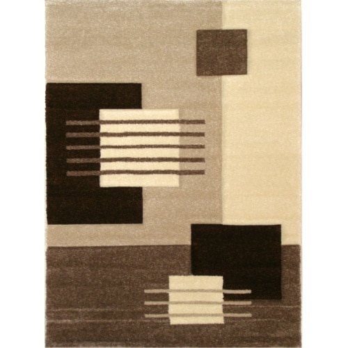 Kusový koberec - hnedý