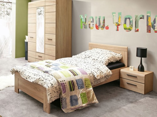 Moderná posteľ pre jedného