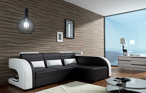 Moderná kožená pohovka