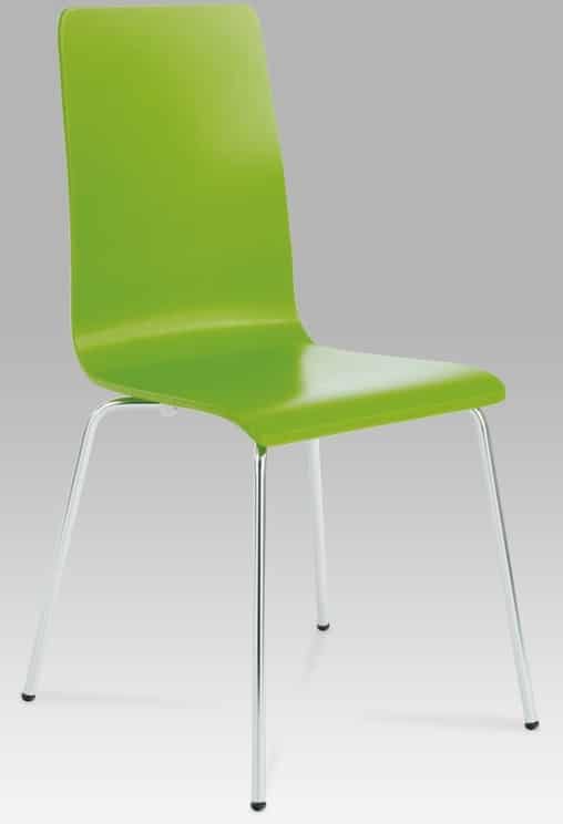 Moderná zelená jedálenská stolička