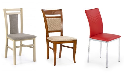 Moderné jedálenské stoličky