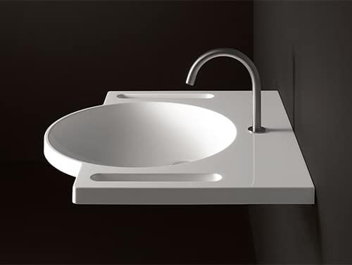 Kruhove umyvadlo - asymetricke