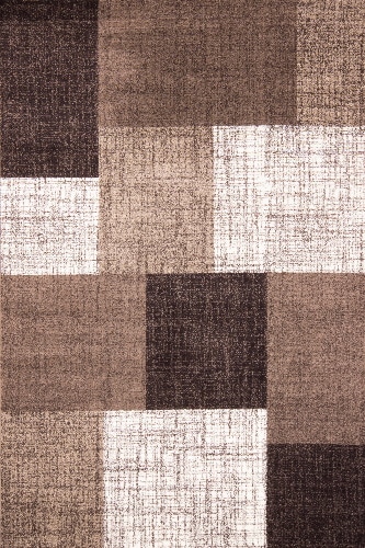 Moderný hnedý koberec