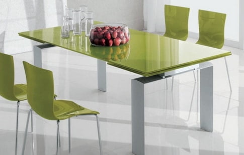 Zeleny jedalensky stol - moderny