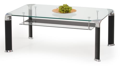 Moderný konferenčný stolík - kov a sklo