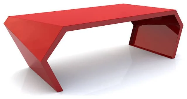 Moderny plastovy konferencny stolik