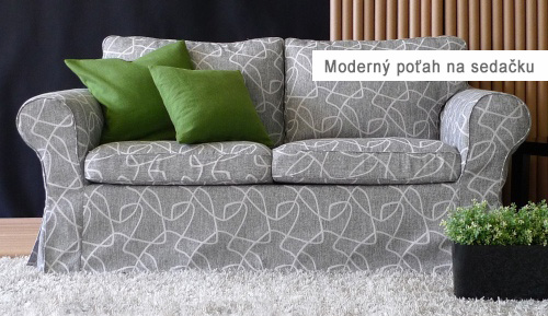 Moderny potah na sedacku - sivy