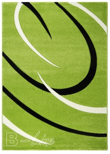 Moderný zelený koberec