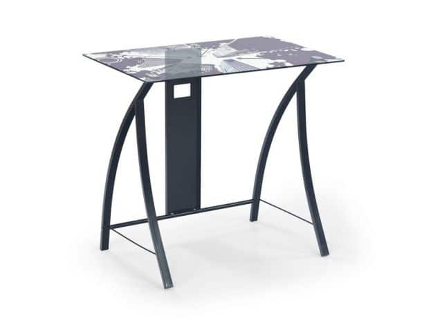 Pc stôl so sklenenou doskou