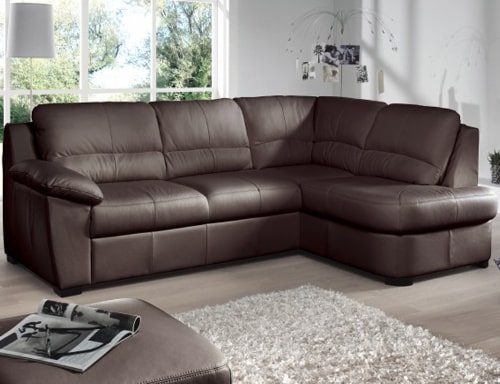 Rohová kožená sedacia súprava