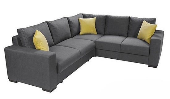 Rohová sedacia súprava - sivá