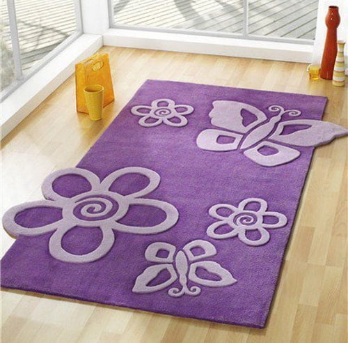 Moderny ruzovy koberec