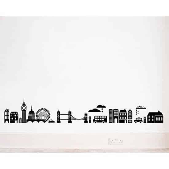 Mesto - samolepka na stenu