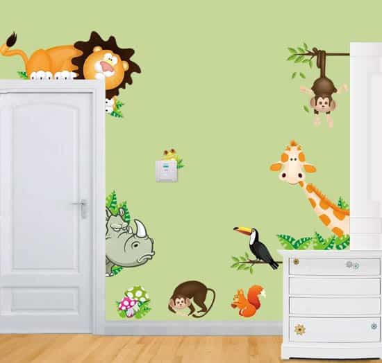 Samolepky - zvierata do detskej izby