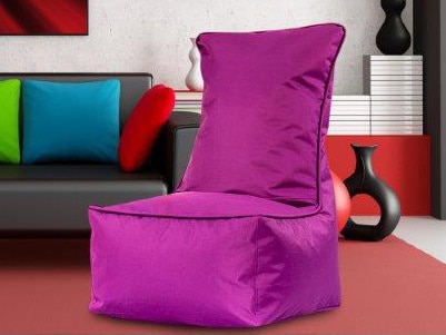 Sedací vak v tvare stoličky