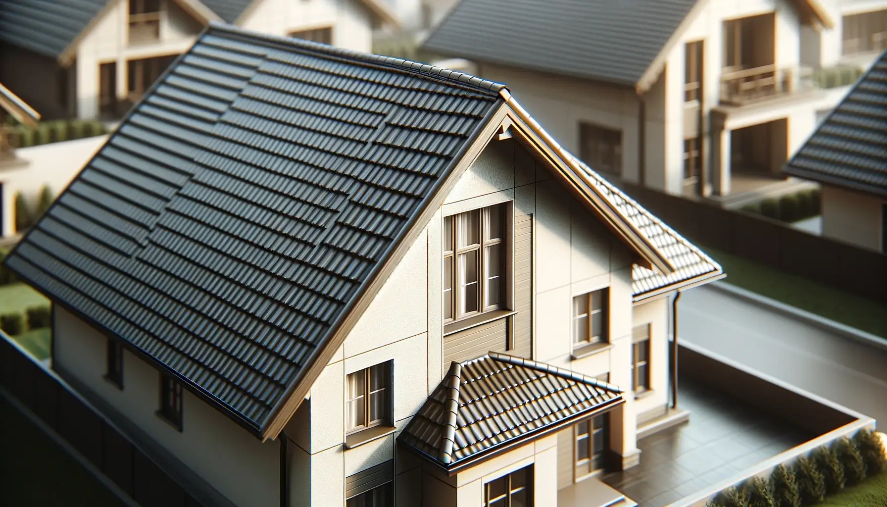 Sedlová strecha na dome