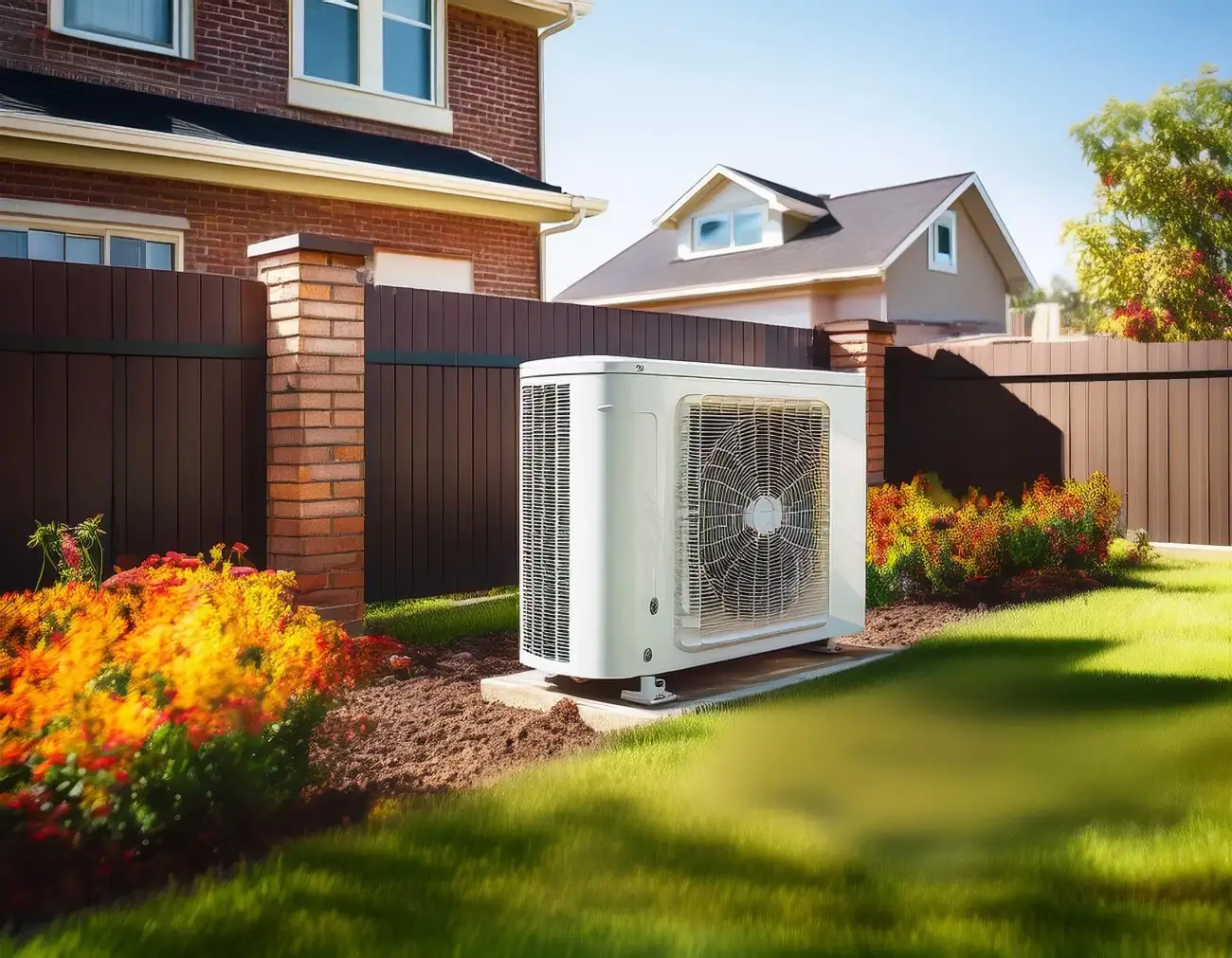 Tepelné čerpadlo pred domom