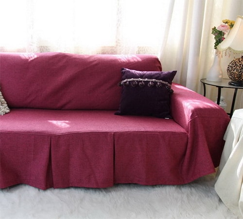 Vínový poťah na sedačku